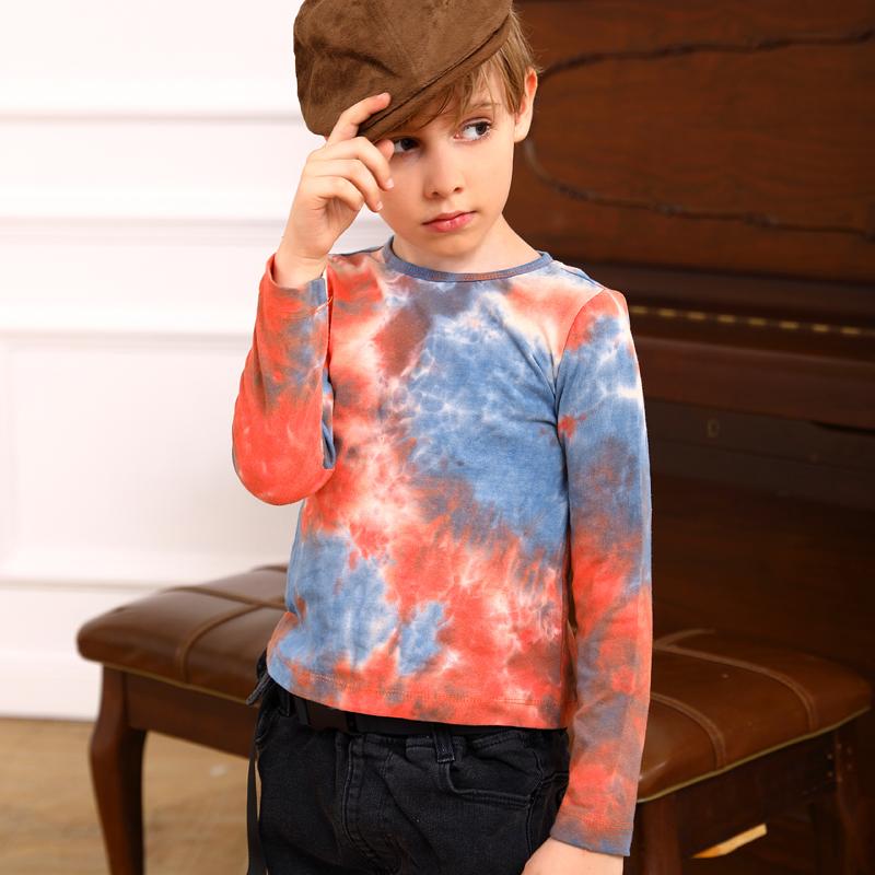 Custom Logo Little Boys Tie Dye T Shirt Supplier