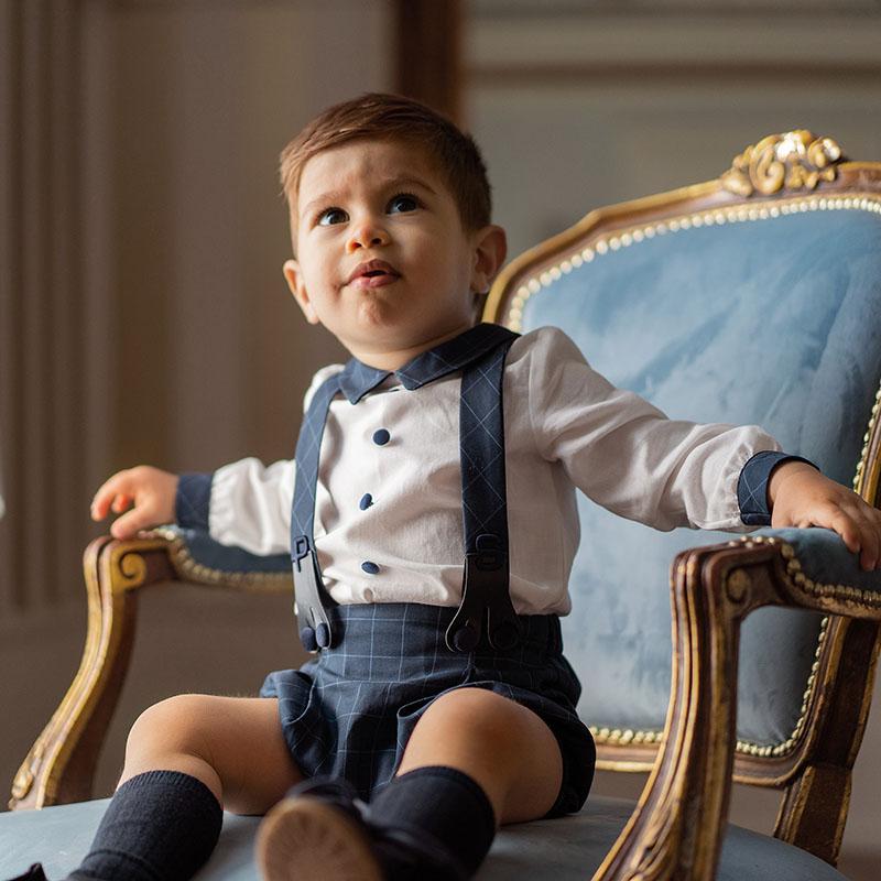 Toddler Boys Gentleman Clothing Set Shirt And Shorts Set