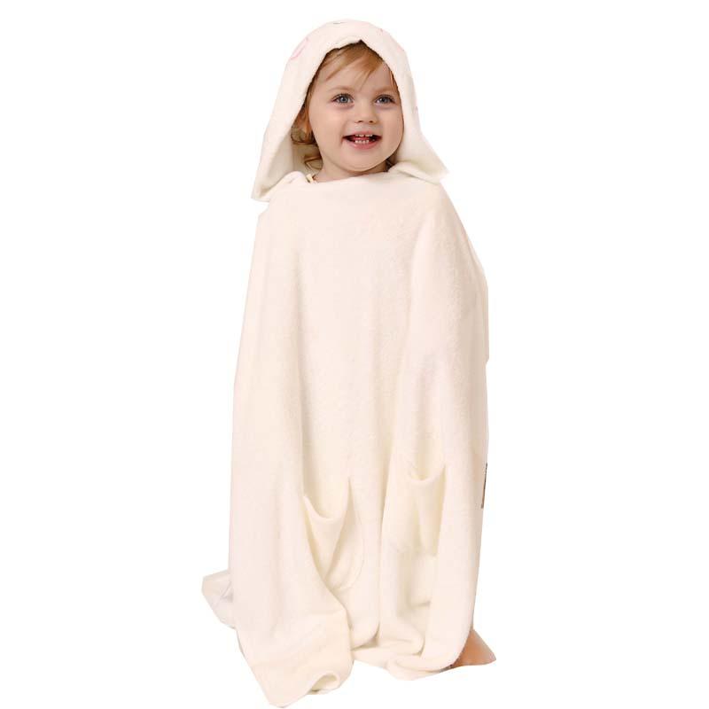 Fashion New Born Baby Embroidery Bamboo Hooded Baby Towel