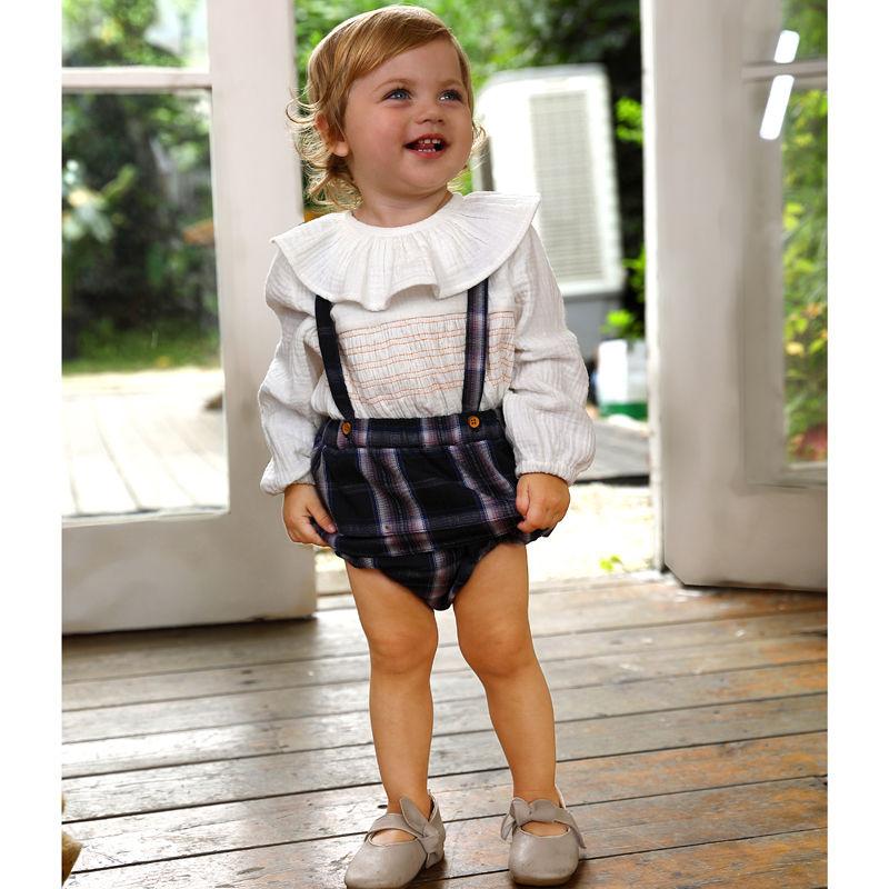 Boutique Cotton Fabric Fashion Newborn Baby Girls Outfits