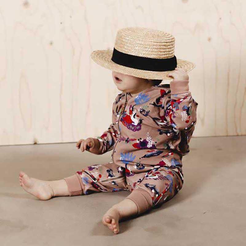 China Baby Clothes Factory Toddler Boys Printing Rompers With Hood