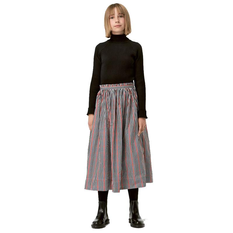 Guangzhou Custom Skirts Girls Plaid Outfits
