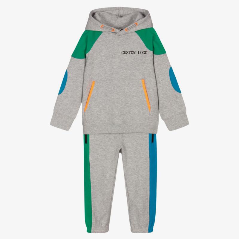 Custom Logo OEM Printed Hoodie Set For Kids Winter Kids Outfits Unisex Kids Sweatshirts