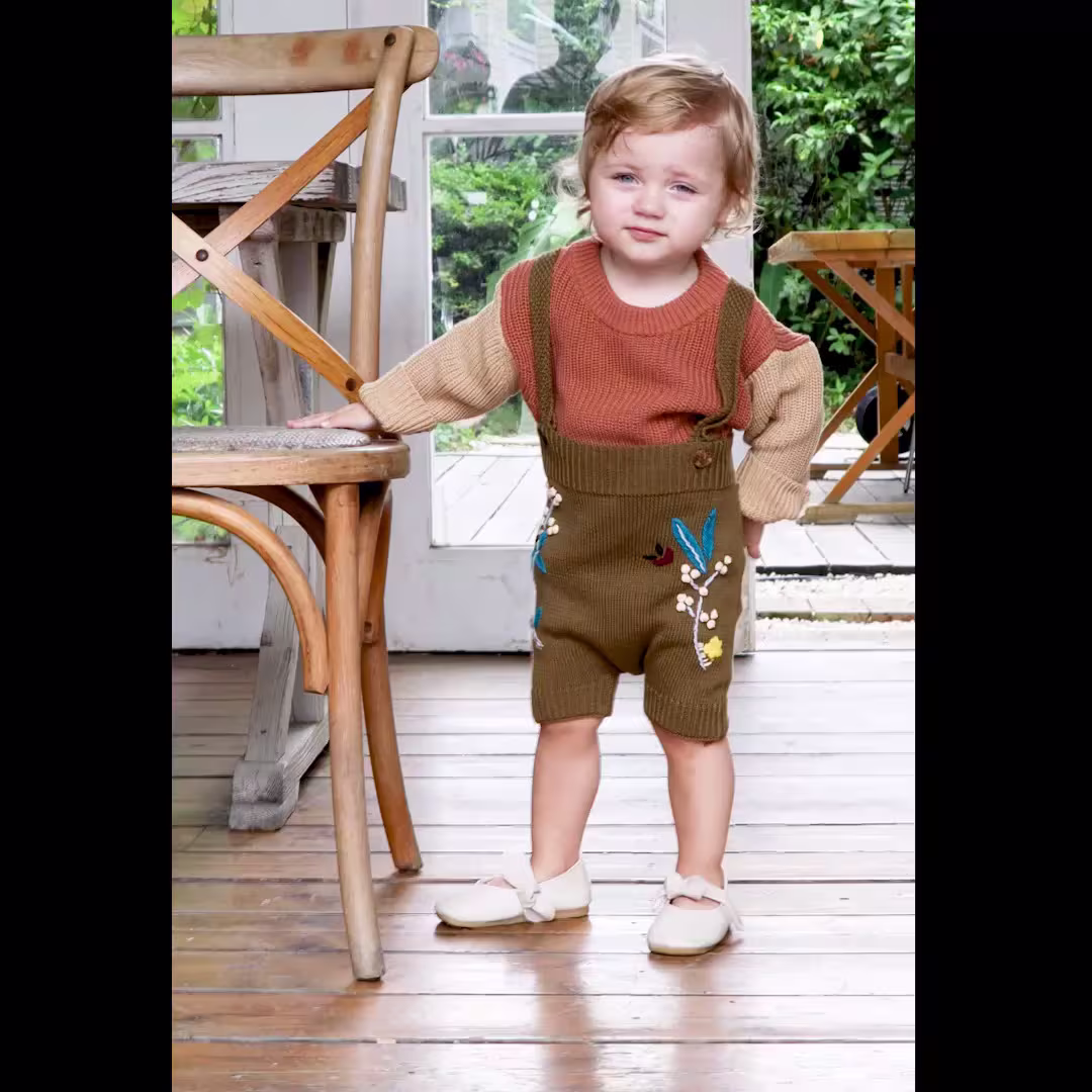 Autumn Winter Chunky Contrast Color Toddler Sweaters Manufacturer