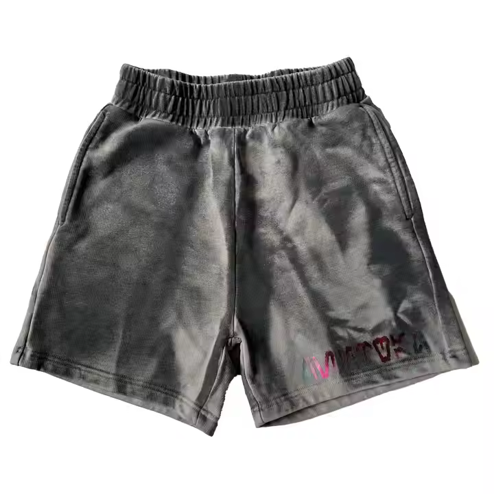 2024 New design washing cotton polyester children shorts with printing logo for summer