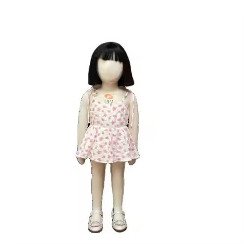 Customized kids girls dress cotton knit fabric sleeveless and off shoulder toddler girl dress