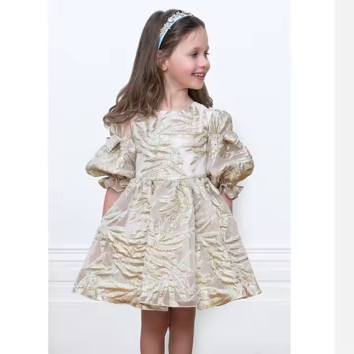 girls flower white dress