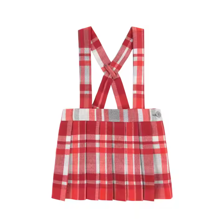 Kids strap skirt cute sweet cross suspender skirt winter base all-match college style girl child dress