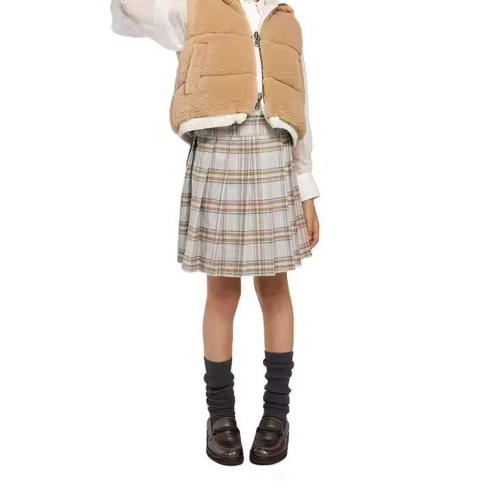 Winter School Skirts for Kids Girls Durable and Stylish Plaid Pleats Skirts for Girls