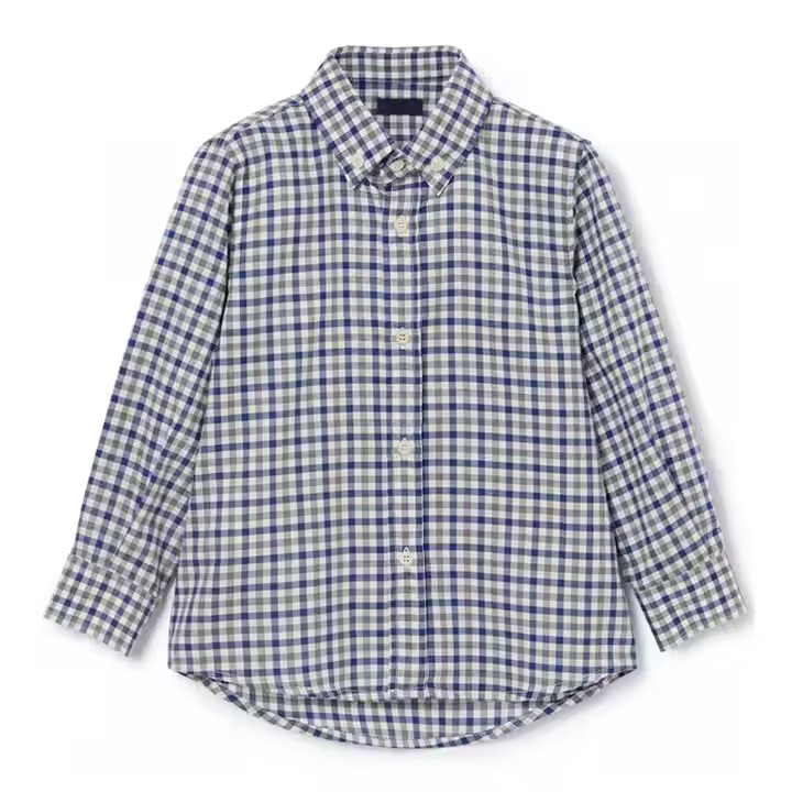 Children Bangladesh customized clothing best price classic grid wholesale boys shirts