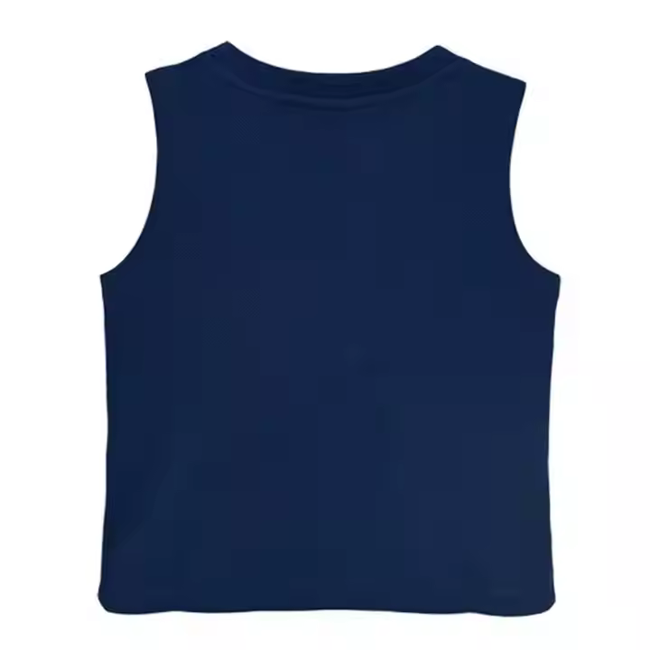 Breathable new feeling simple design tank top wholesale sleeveless kids tops