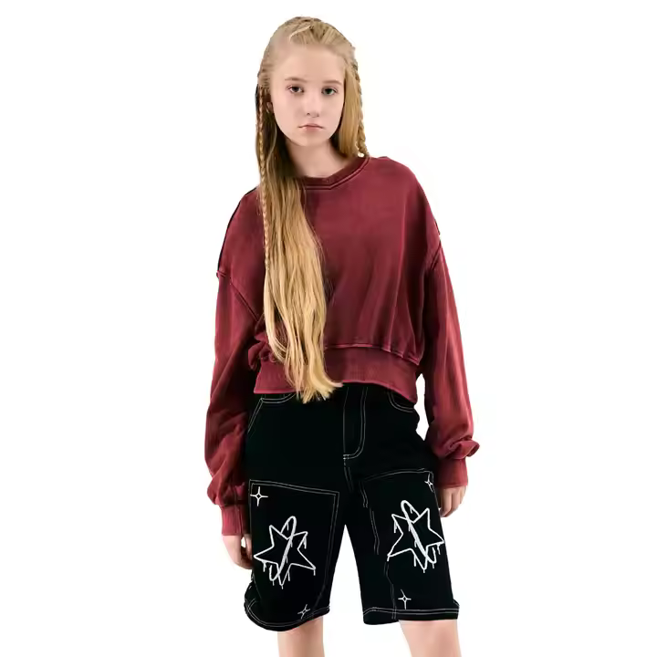 Custom 11-Year-Old Girl Hoodies Pullover Sweatshirts with Prints Winter Jersey Bodysuit Made of Cotton