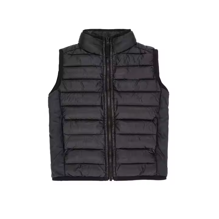 M3GAN Quilted Jacket for Girls Kids Windbreaker with Zipper Closure Black Cotton-Filled Uniform Jacket for Winter
