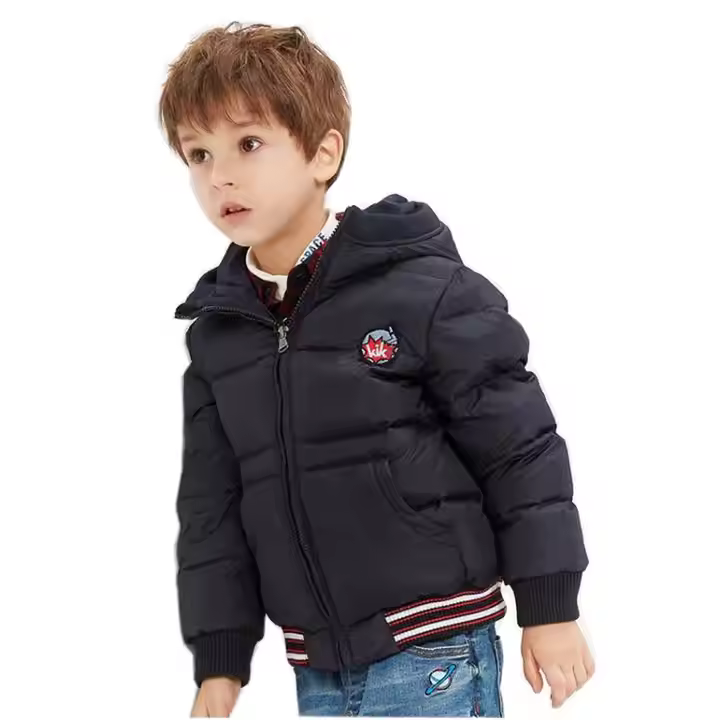 Guangzhou children clothing manufacturers custom down coat kids
