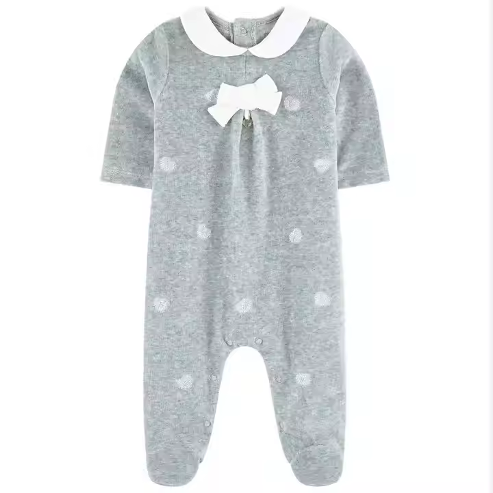 Baby Girl Dot Print Cotton Clothes Rompers