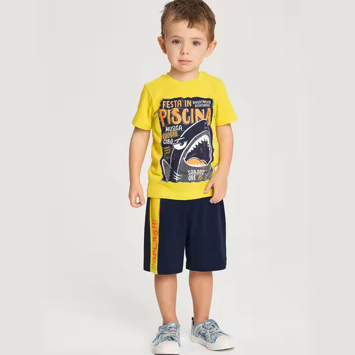 Casual Fashion Printing Boy Kid Set Clothing Kid Boys Clothing Set Factory