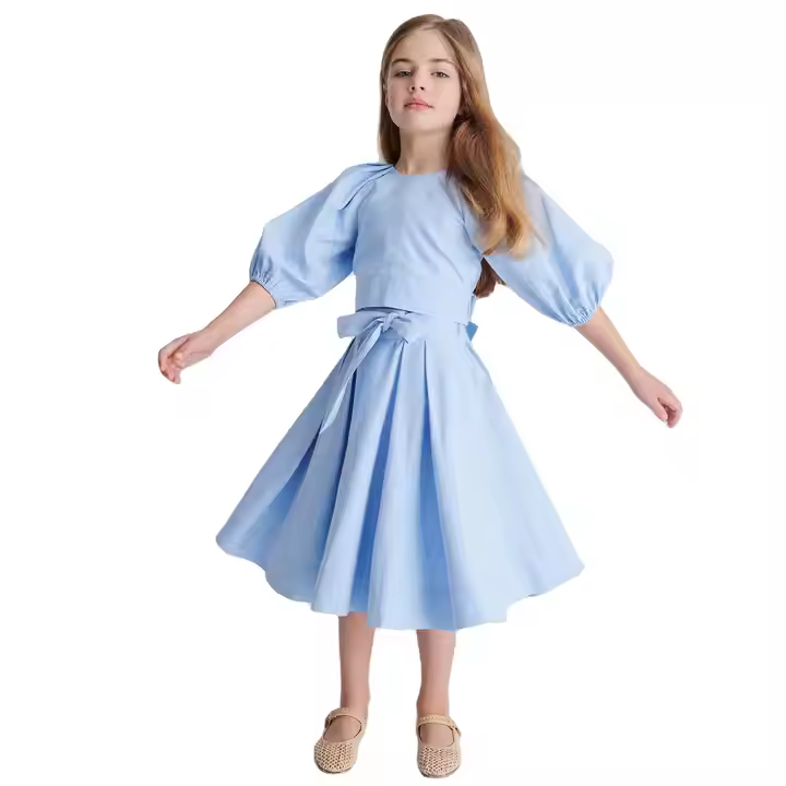 Custom Your Own Brand Off Shoulder Crop Top Matching Skirt Girls Summer Two Piece Clothing Skirt Set Girls Kids Clothing Sets