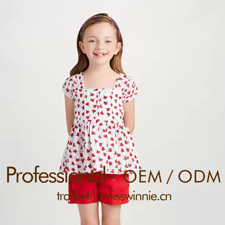 OEM&ODM Custom Wholesale Girls Set,girls Summer Clothing Set Toddler Girls Clothing Sets