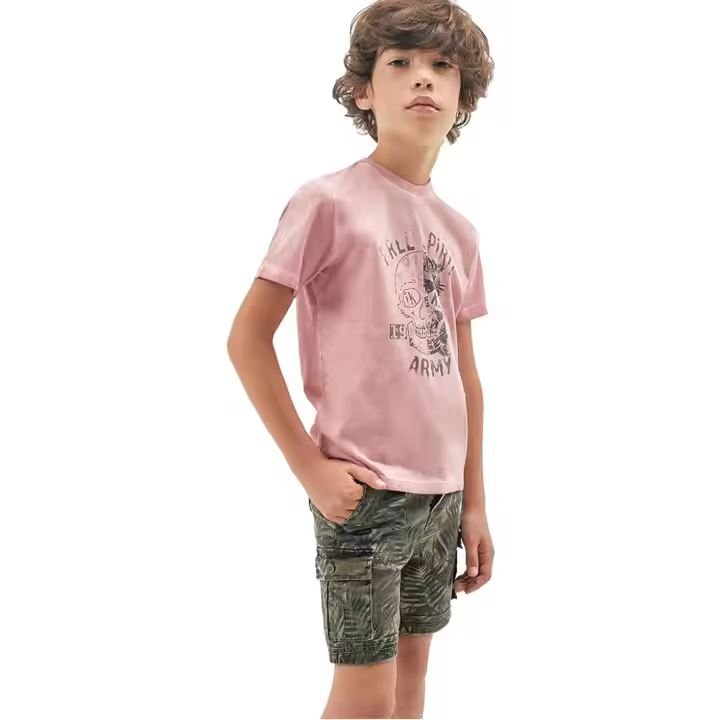 New Arrival High End Design Custom Fashion Denim Shorts Real Pocket Printed Summer Boy's Short Pants With Front Opening