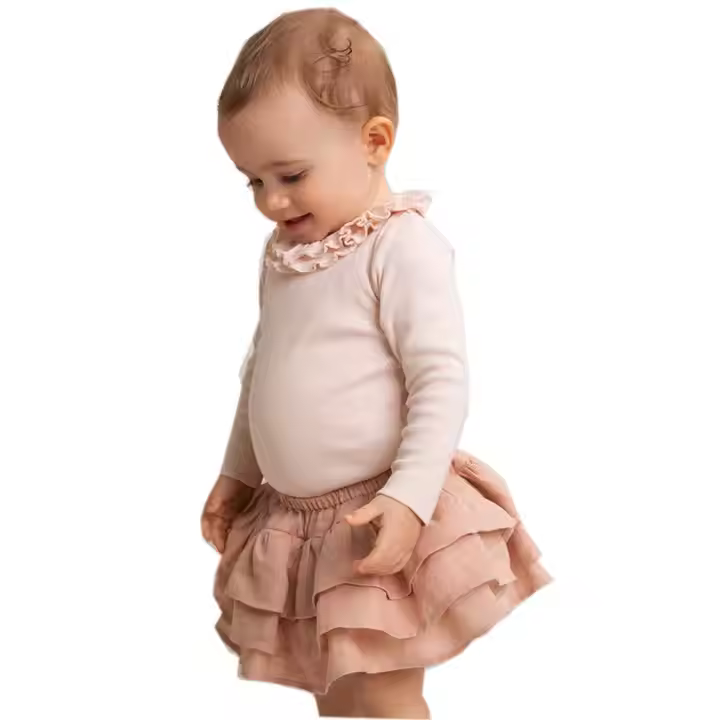 Custom Your Own Brand Baby Infants Clothing 0-24M Mini Bloommers Tutu 3 Layers Ruffles Bloomers Baby Girls