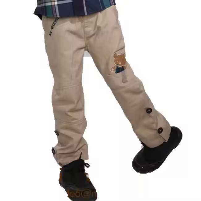 Children Casual Cotton Pants With Side Pockets Casual Pants for Boys Kid Long Trousers