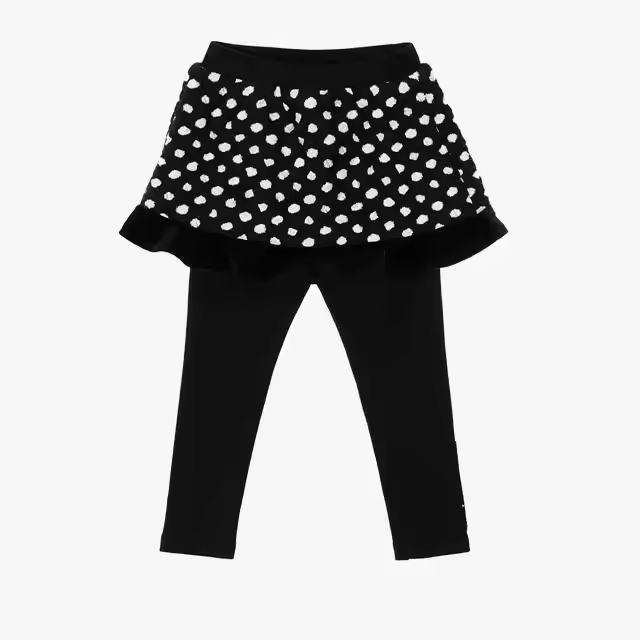 Design for Kids Girls Knee-length Skirt Ankle-length Leggings Elastic Waist
