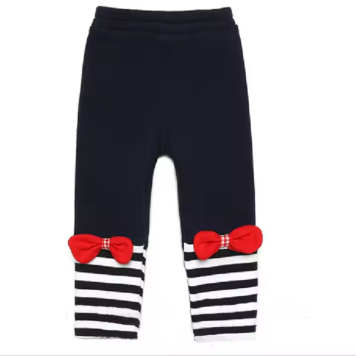 Leggings Pants Cotton Knit for Toddler Print Stretchy Soft Trousers 3-8Y