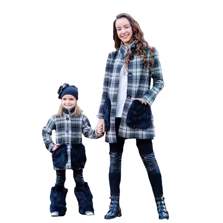 High Quality New Model Women and Children Clothing Clothes for Family Guangzhou