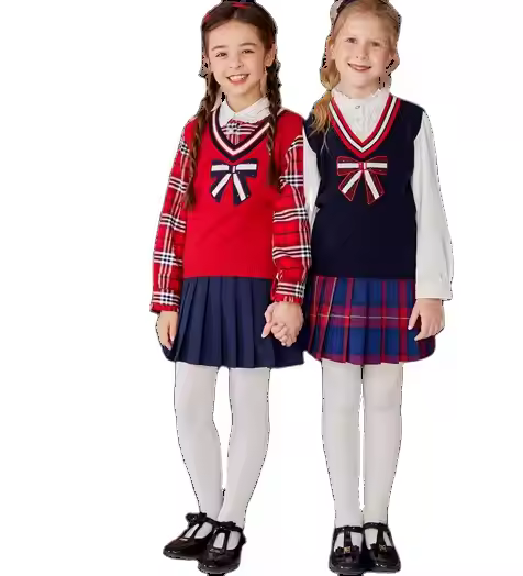 Customized Girls' Primary School Uniform Kids School Uniforms for Girls Wholesale Clothes Japanese Girls School Uniform