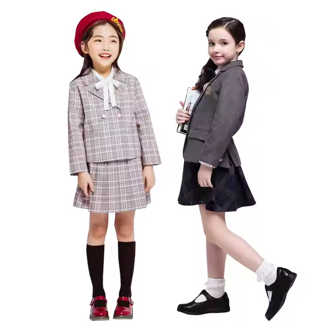 High Quality Kids Clothing Children School Uniform Kids Design Baby Girls