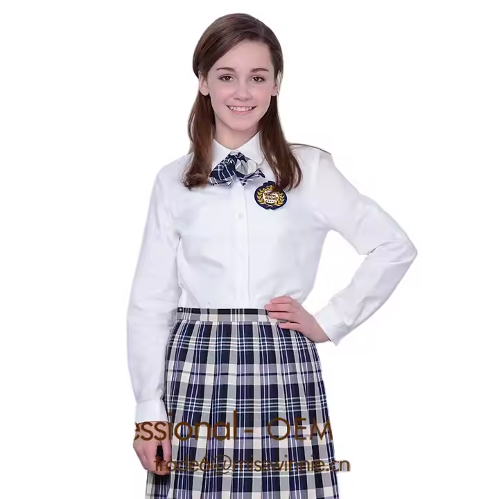 Customized Girls' Primary School Uniform Kids School Uniforms Girls Wholesale Clothes Girls Kids School Uniform