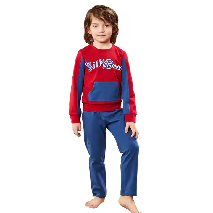 Fashionable 100% Cotton Kids Pajamas Sleepwear Boys Pajamas