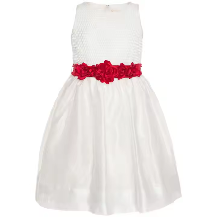 Flower for Girl Kids Dresses for Weddings Party Formal Style 100% Cotton