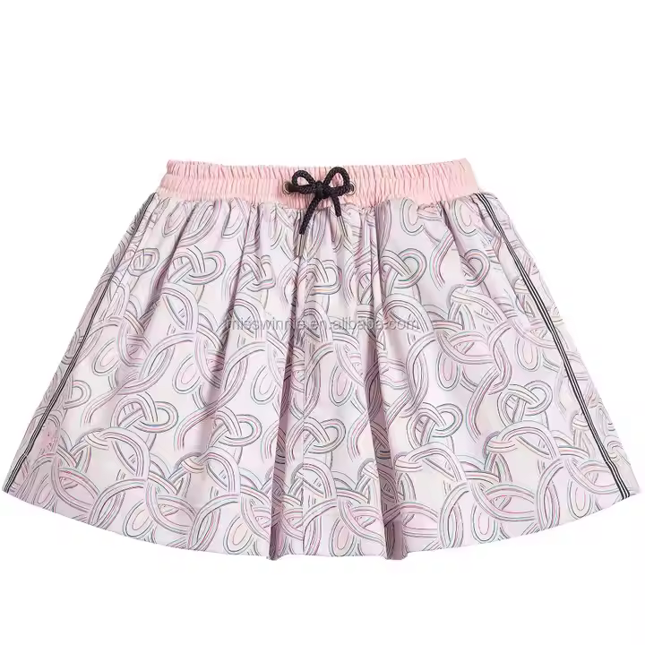 OEM Latest Design Kids Girl Summer Skirt Printed Pattern Casual Style OEM Custom Made Fashion Kids Skirt