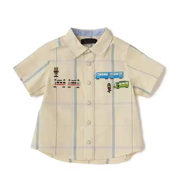 Custom Cotton Kids Shirt Boys Clothing Manufacturer