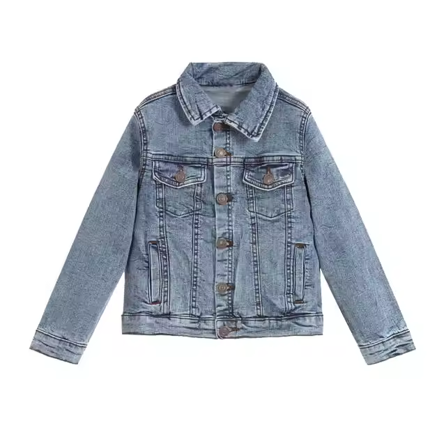 2025 Fashion Kids Jean Jacket Custom Style Gaoteng Manufacture