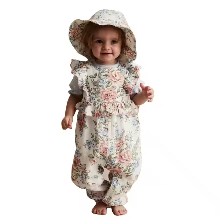 Baby girls cotton romper