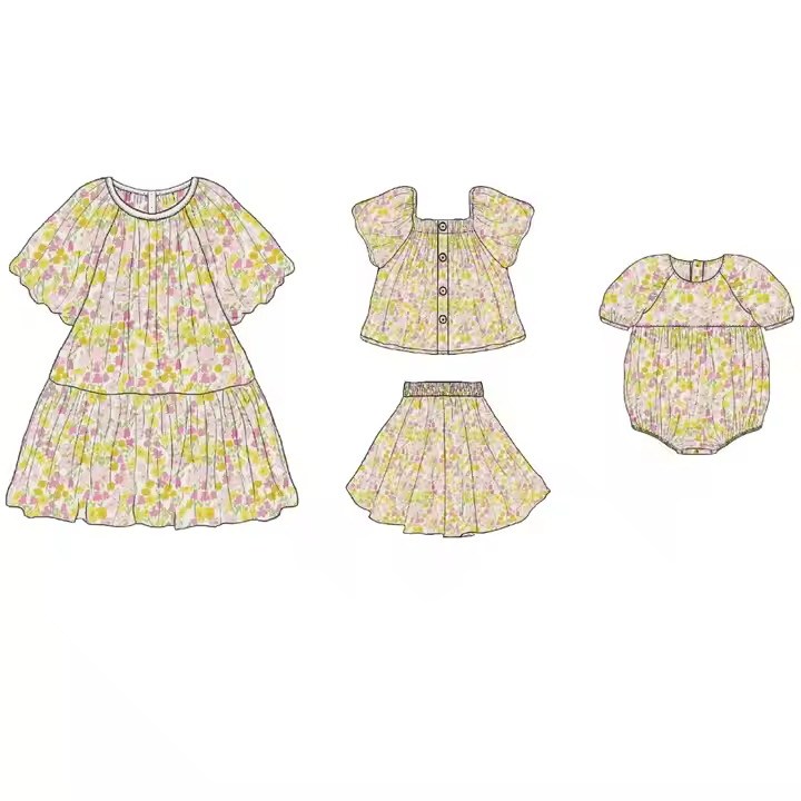 girls flower white dress
