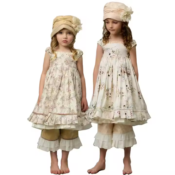 girls flower white dress