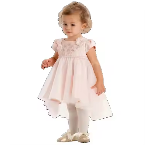 girls flower white dress