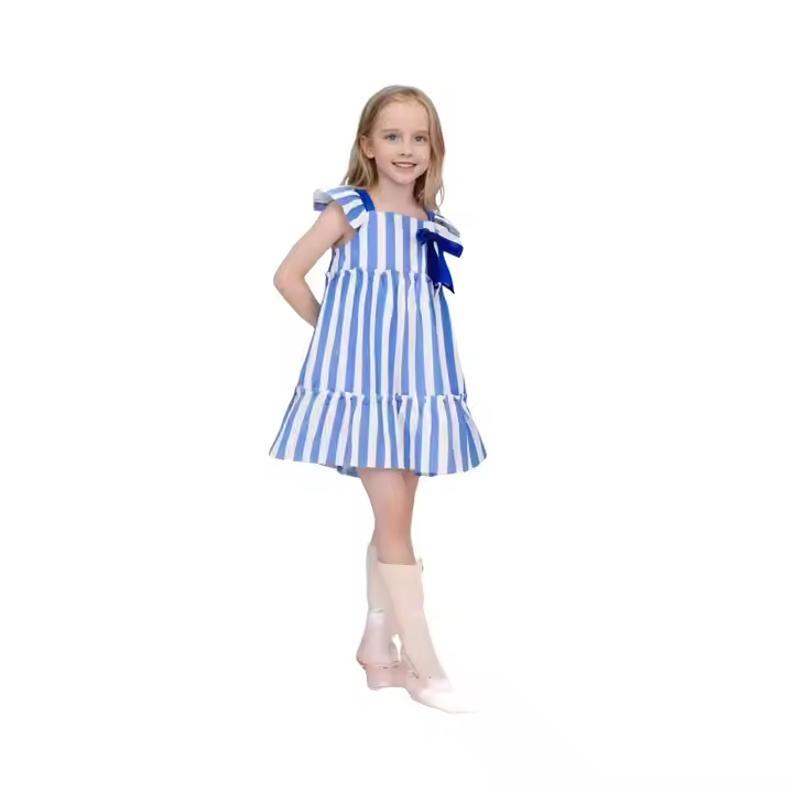 girls flower white dress