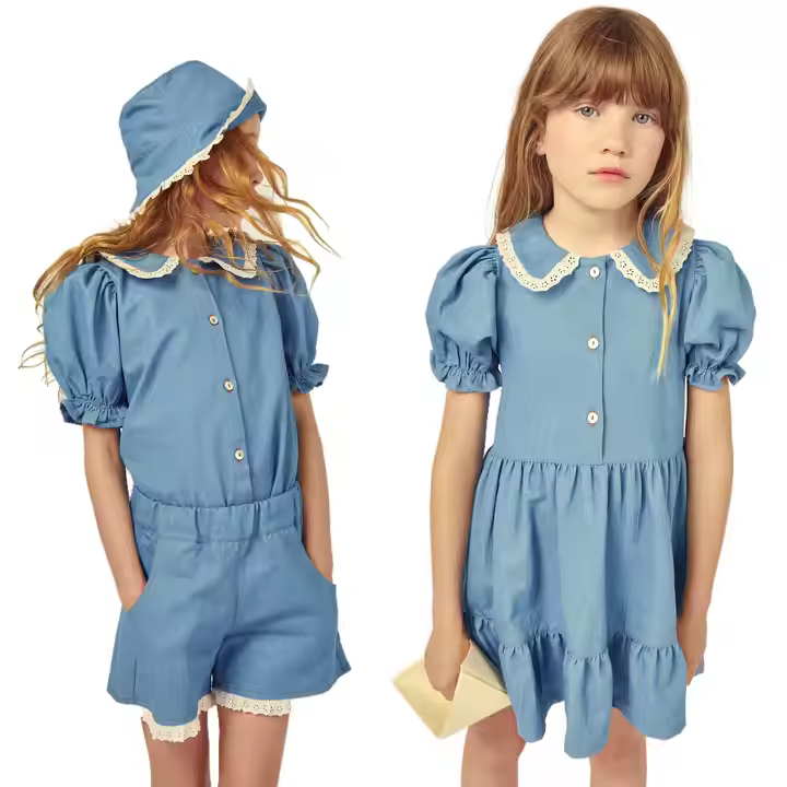 girls flower white dress
