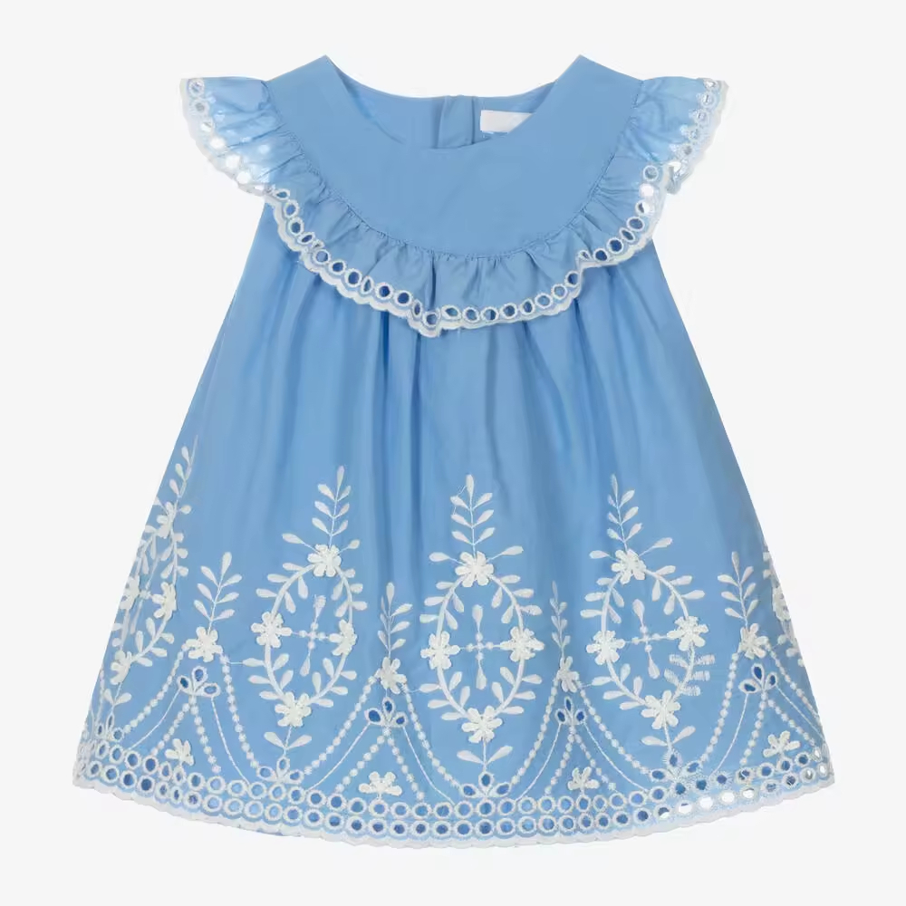 girls flower white dress