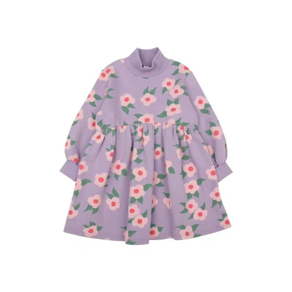 girls flower white dress
