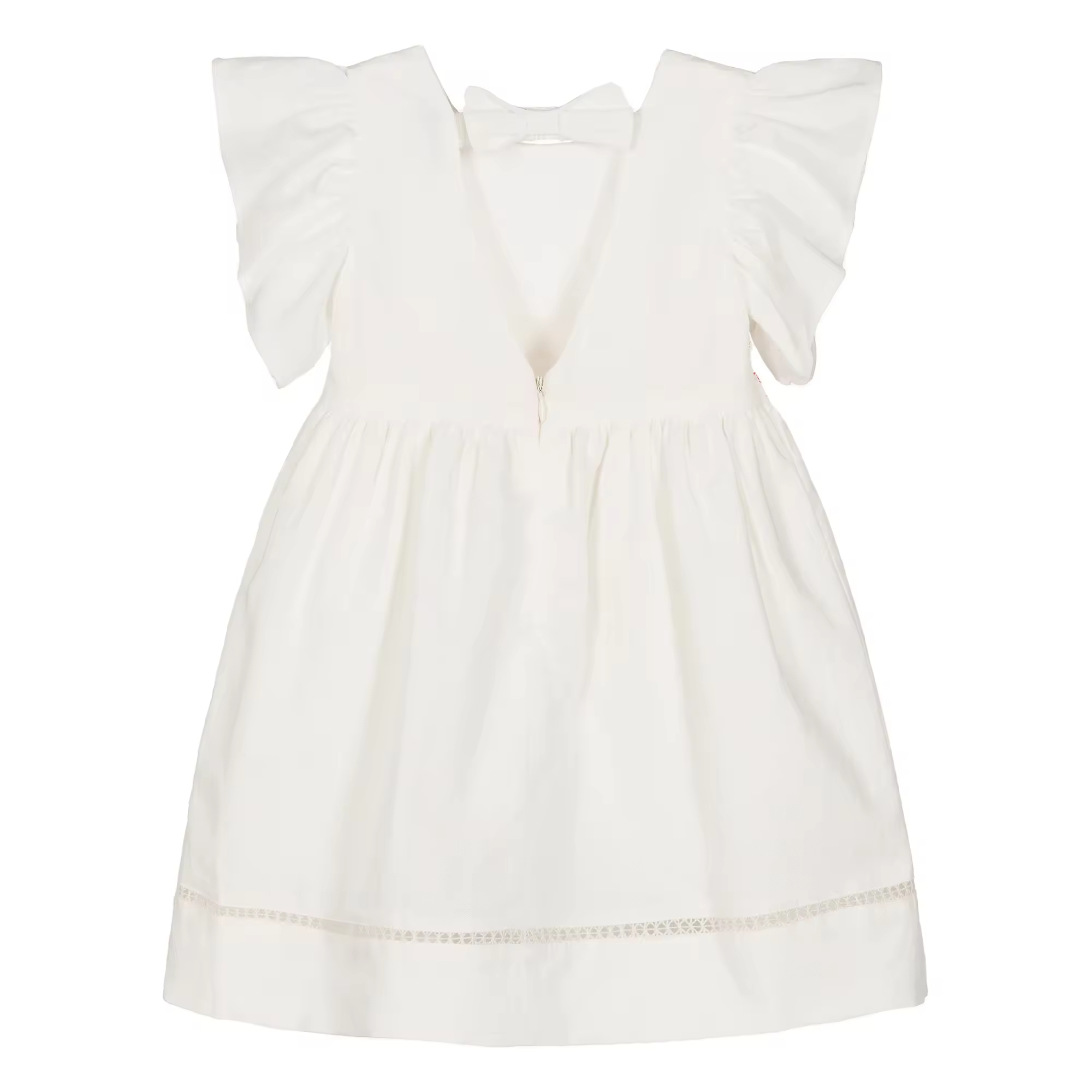 girls flower white dress