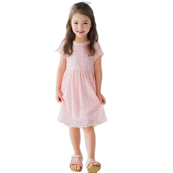 girls flower white dress
