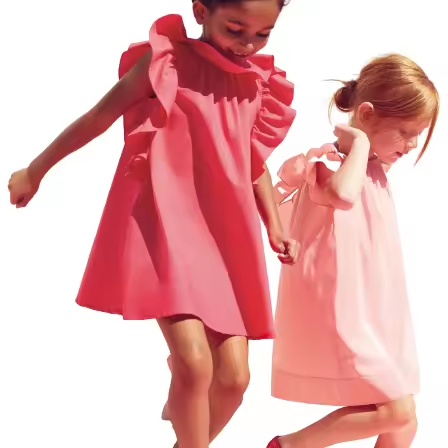 girls flower white dress