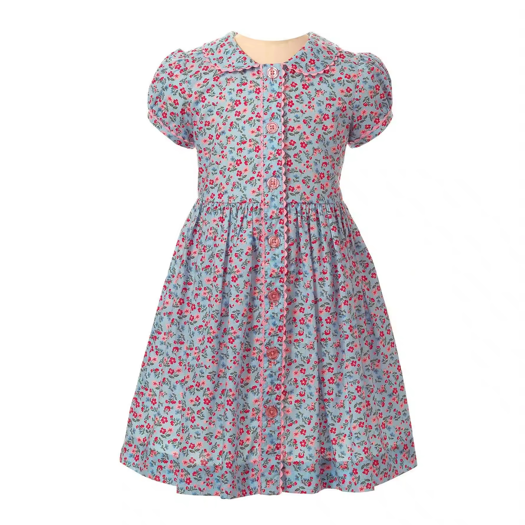 girls flower white dress