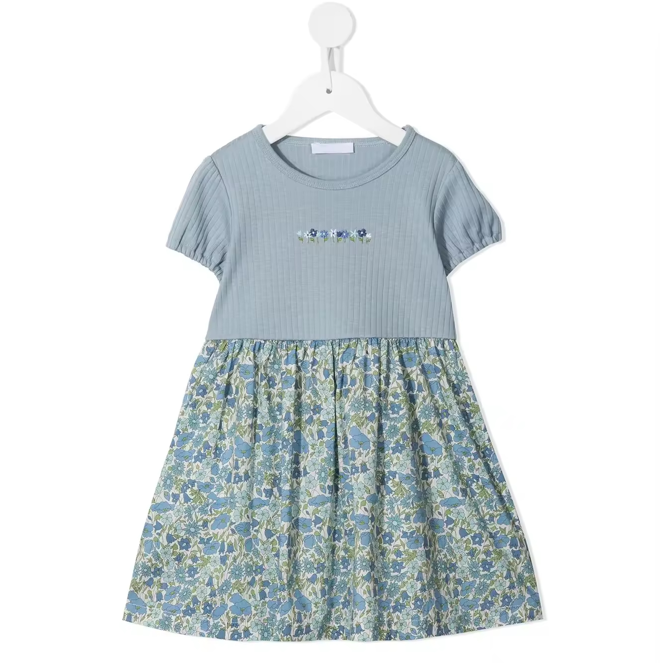 girls flower white dress
