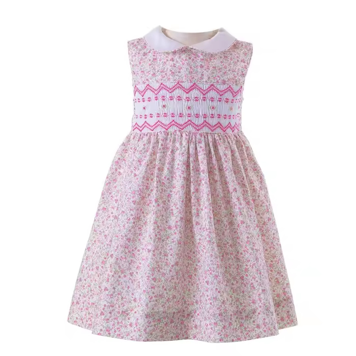 girls flower white dress